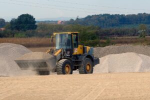 excavator, sand, industry